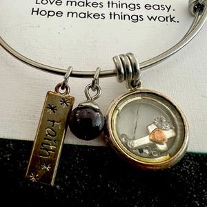 Faith Hope Love Stainless steel Bracelet